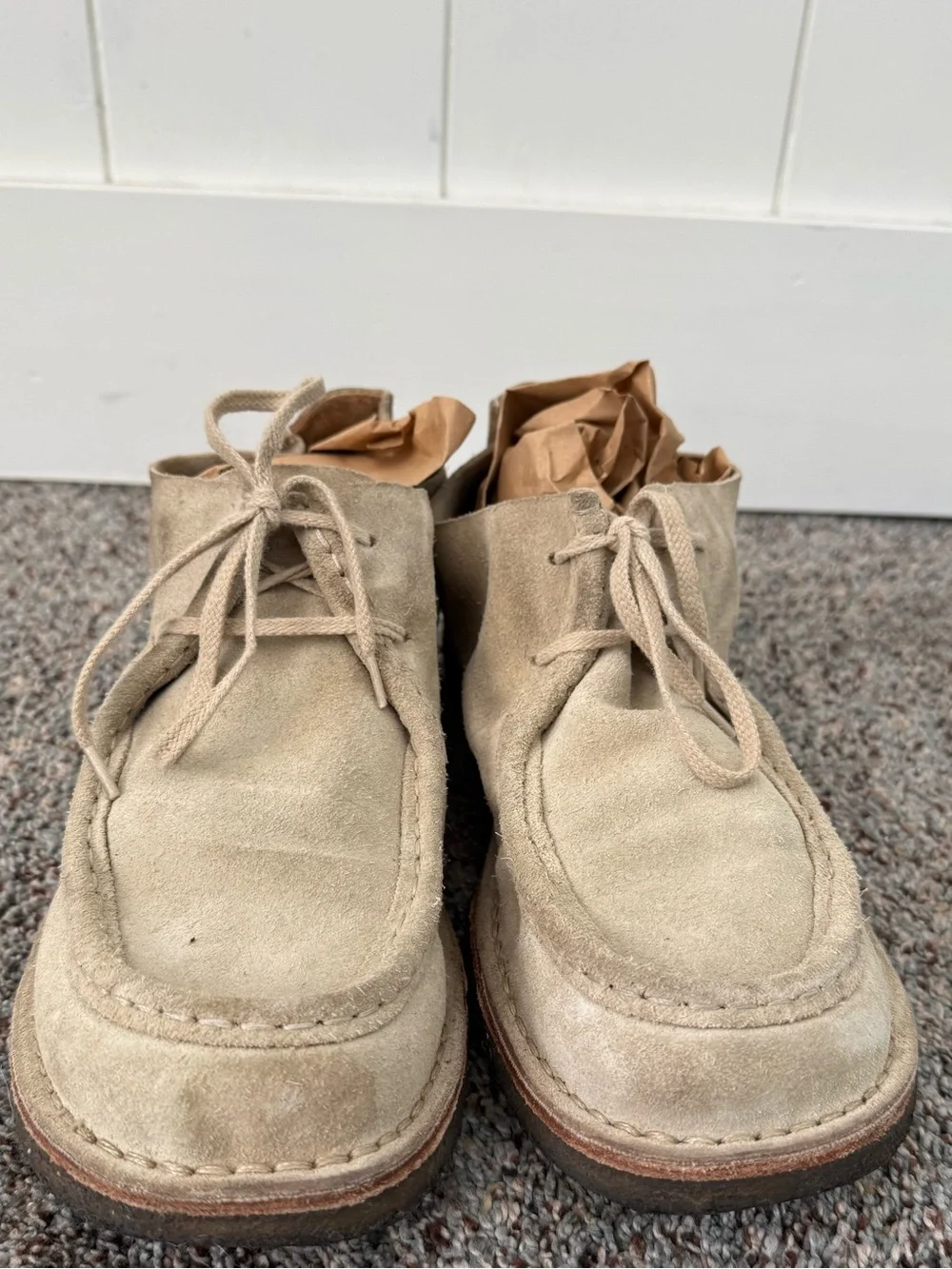 Astorflex BEENFLEX Stone Beige Suede Derbies 9